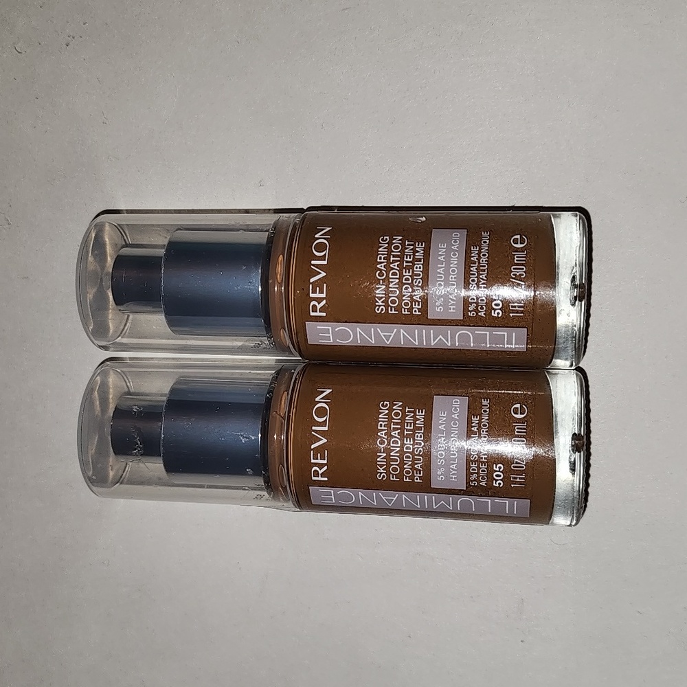 (Lot of 2) Revlon Illuninance Skin-Caring Foundation Rich Sand 505